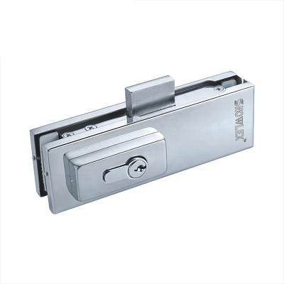 China S-060 China Modern Wholesale Glass Door Hinge Hardware Stainless Steel Door Pivot Fixture Glass Lock 8-12mm for sale