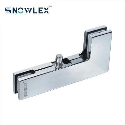 China Modern High Quality Flameless Glass L Door Patch Stainless Steel Corner Fitting for sale