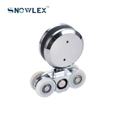 China Shower Style S-74 Modern Glass Door Sliding Door Roller Stainless Steel Hanging Wheel for sale