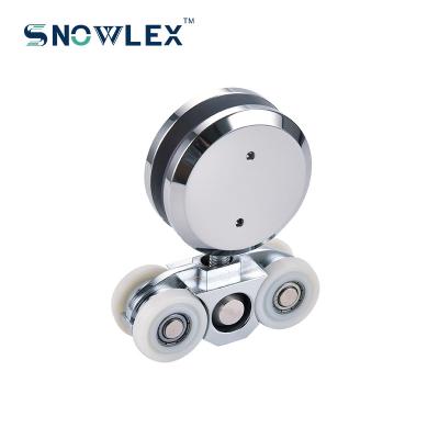 China Sliding Door Accessories Low Noise Wheel Door Hardware Roller Glass Door Hanging Wheel for sale