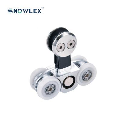 China High Quality Low Noise Glass Door Shower S-24 Wheel Glass Door Wheel Hardware Hanging Pulley Accessories for sale