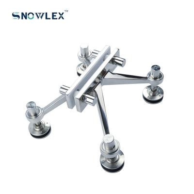 China 4 Modern Premium Glass Accessories Glass Spider Stainless Steel Arm Stand Accessories for sale