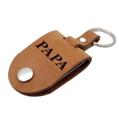 China Gift for Father's Day Gift Mother's Day Gift Photo Key Chain Leather Custom Keychain Gift for sale