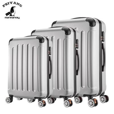 China Luggage Trolley Set Promotional Gifts Cabin Airport Luggage ABS Trolley Suitcase ABS Travel Luggage Bags for sale