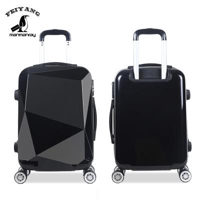 China Hot Sale Luxury ABS PC Travel Waterproof Diamond Travel Suitcase Sets Smart Luggage for sale