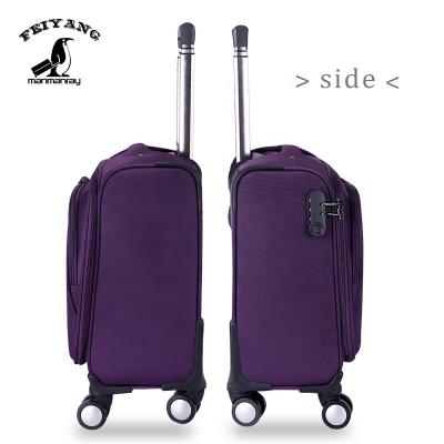 China Cartoon Pattern Trolley Luggage Customized Luggage Bag Eva Travel Luggage Soft Nylon Airport Suitcase for sale