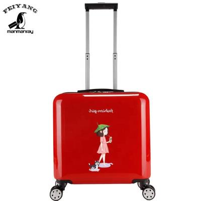 China ABS Cartoon Characters Luggage Cabin Suitcase 18 Inch Panel Luggage for sale