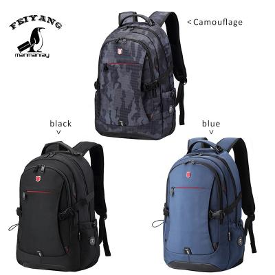 China Waterproof Laptop Canvas Rucksack School Backpack Bag With Left USB Filling Custom Logo for sale