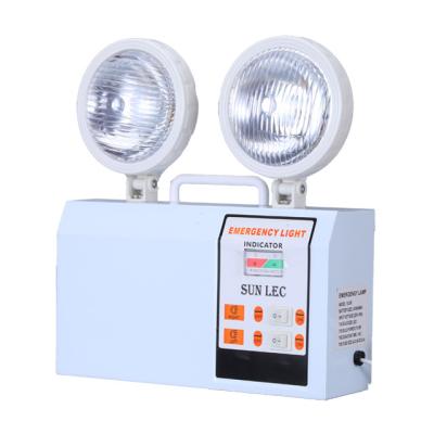 China Emergency Energy Saving Light Led Battery Rechargeable Dual Head Wall Mounted Led Emergency Light for sale