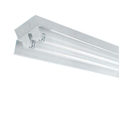 China 2*14w Fluorescent Twin Type Linear Batten Bracket Airplane Flat Desk Light Fixture for sale