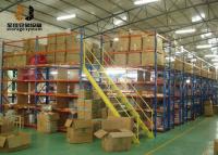 China Boltless / Rivet Shelving Industrial Mezzanine Floors Surface Smooth 2m Height for sale