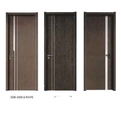 China Cheap Factory Price Hot Sale Single Double Leaf Door Interior Solid Wood MDF China Manufacturer MDF Interior Solid Wood Doo for sale