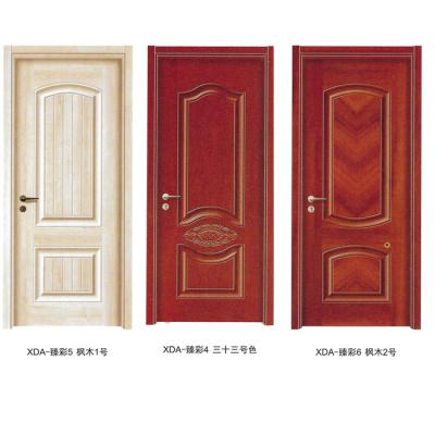 China Simple The custom of natural Solid wood Professional factory bedroom door with price Level E0 MDF design for sale