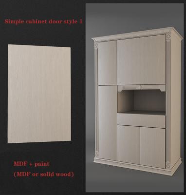 China Minimalist Solid Wood Modular MDF Storage Cabinet Cupboard Door Designs Paint Cabinet Door for sale