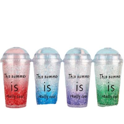 China Tumbler Cup Sustainable Healthy Reusable Double-Layer Plastic Eco-Friendly Natural Travel Custom Logo Acrylic Mugs Creative For 1 PS Users for sale