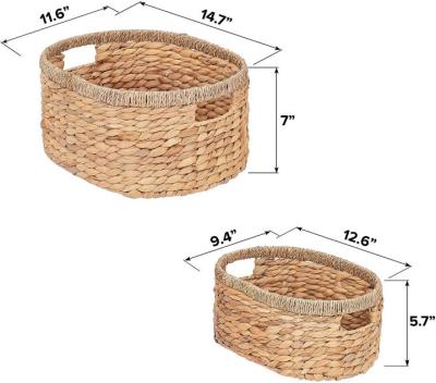 China 2022 Wholesale Natural Sustainable Plant Storage 38Cm Vegetable Plankton Storage Baskets Rattan Basket for sale