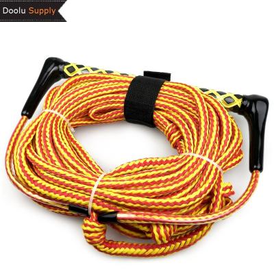 China Hot Sale Water Skiing Area Rope Water Ski Rope Water Sports Customized Multi Colored EVA Handle Water Sports Surf Rope for sale