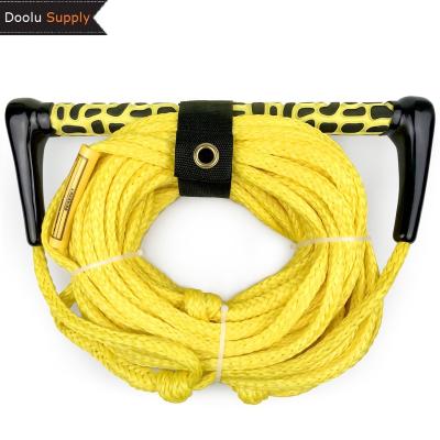 China Water Sports Area Rope Water Sports Factory Supply Wakeboard Rope With EVA Handle Braided Polyethylene Waterski Rope for sale