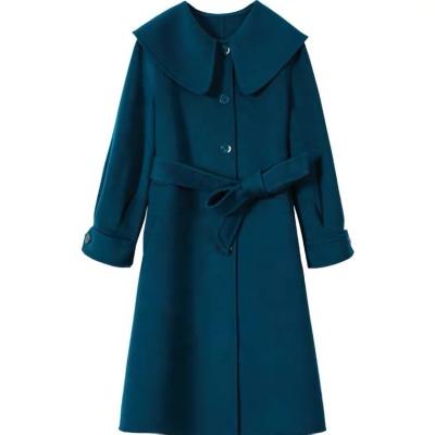 China Classic Breathable High Quality Ladies Winter Clothes Long Length Trench Coat Plus Size Cashmere Wool Coats Womens Winter Woolen Coats for sale