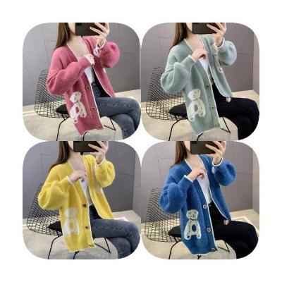 China Anti-Wrinkle Wholesale Women's Sweater Women's Long Sleeve New Fashion Cardigan Sweater Casual Women's Cardigan Coat Open Stitch Long Sleeve for sale