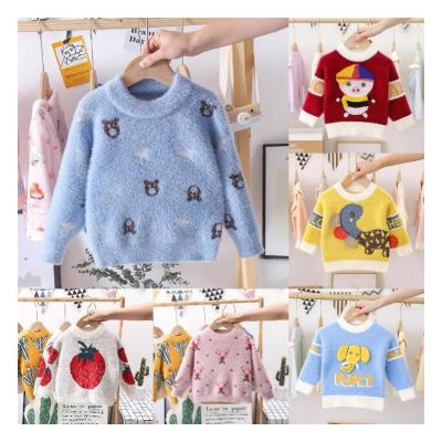 China Good quality wholesale anti-pilling children's sweaters design children new sweater clothes fashion long sleeve cartoon knit sweaters for sale