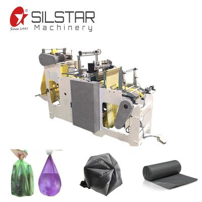 China Semi Automatic Factory Star Seal Garbage Bag Making Machine Polythene Bag Making Machine for sale