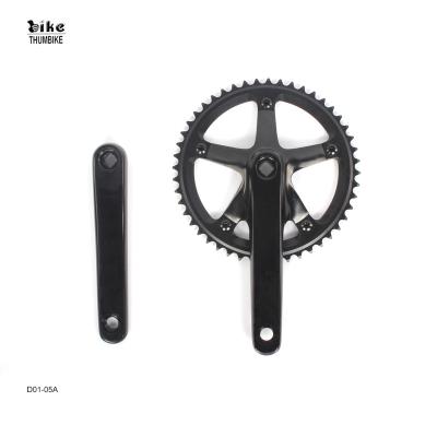 China Aluminum Fixie Bike Crankset Single Speed ​​Bike 46/48T for sale