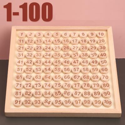 China New Eco-Friendly Children'Early Education Mathematics Teaching Aid Cognitive Number 1-100 Addition Learning Toys for sale