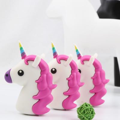 China Wholesale 2600mah mini power bank cartoon unicorn power bank for cell phones for sale