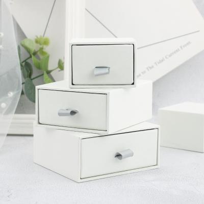 China Wholesale Type Jewelry Box, Square Ruixing Stain Drawer Paper Jewelry Box With Customized LOGO for sale