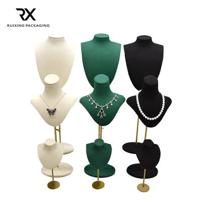 China Simple Modern Neck Portrait Display Stand Necklace Jewelry Model Display Props Window Display Ornaments Storage Rack for sale