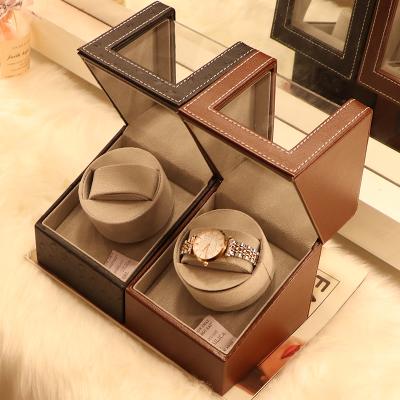 China Jewelry Package Storage Organizer Display Casket Motor Shaker Holder Automatic Mechanical Watch Winder Box Winder Case for sale