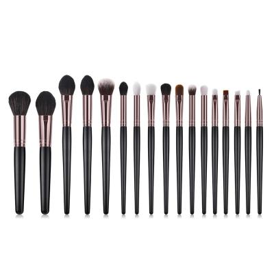 China 17pcs Flat Brush Create Your Own Beautiful Brand Gun Color Face Makeup Brushes for sale