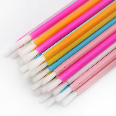 China New Wholesale Style Lip Gloss Brush Small Portable Disposable Nylon Makeup Lip Brush Multifunctional for sale