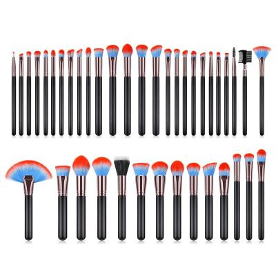 China Angular Blush High Quality Full Function Studio Makeup Tool Kit Synthetic Professional Makeup Brush Set 40pcs for sale