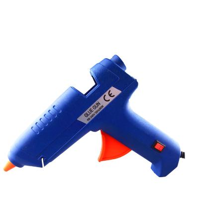 China Hot Melt Adhesive 80W Glue Gun With Switch Black Blue Export Hot Melt Glue Gun for sale