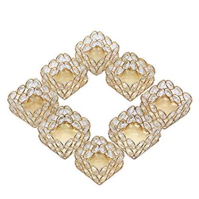 China Wholesale Wedding Table Centerpieces Crystal Votive Tealight Candle Holders Wedding Party Home Decoration Vintage for Home Decoration for sale