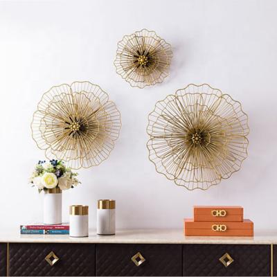 China CLASSIC Wall Art Hanging 3D Metal Set of 3 for Home Decor Accessories Pieces for sale