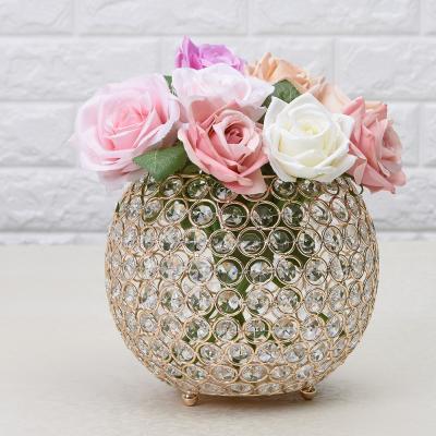 China Holiday Supplies Wedding Home Decoration Flower Vase Crystal Centerpieces for sale