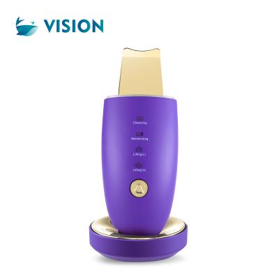 China Electric Power Ultrasonic Cordless Facial Massage Scrubber Face Skin Detergent Scrubber Spatula DEEP CLEANSING Machine for sale