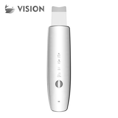 China Usb Beauty DEEP CLEANSING Care Peel Electric Ultrasonic Facial Scrubber Remover For Face Cleaning for sale