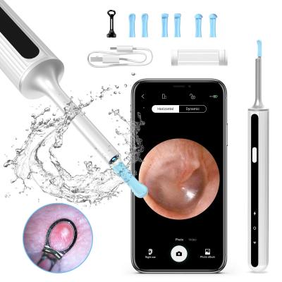 China Plastic Case 3.5mm Visual Ear Cleaner Ear Wax Removal Kit With Metal Anti-Drop Screw Lightweight Head With Soft Silicone Head With 350mAh Lithium Battery for sale