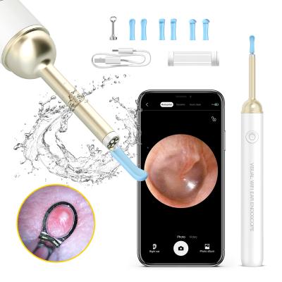 China New Plastic Light Case Ear Cleaning Earwax Camera FHD Wifi Kit Ear Endoscope with 6 Led Lights 3.5mm Lens for iPhone and iPad Android Smart Phones for sale