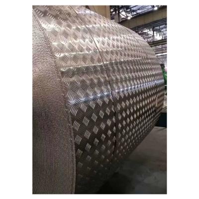 China Industry Processing Anodized Embossed Checkering Aluminum Plate 5052 Through 5083 In Coil Rolls For Ship Boat for sale