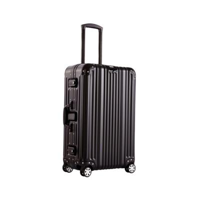 China Business Travel Luggage Rolling Aluminum Frame Suitcase With Wheel Universal Travel Luggage Suitcase for sale