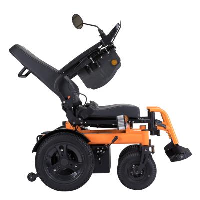 China Aluminum alloy frame CE approved off-road electric wheeelchair 75Ah*2 powerful battery for elderly and disabled for sale