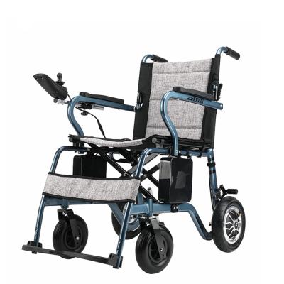 China Aluminum Alloy CE Approval Lightweight Wheelchair Aluminum Foldable Electric Wheelchair For Disabled for sale