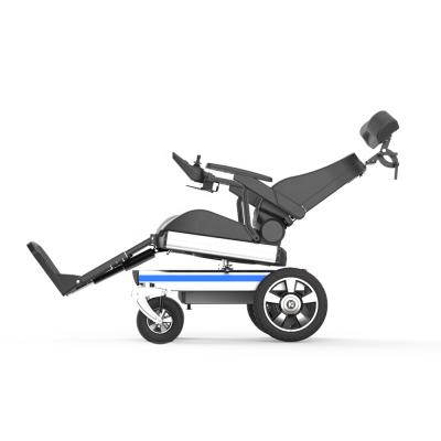 China Aircraft Aluminum Folding Electric Power Wheelchair With Long Range Electric Wheelchair for sale