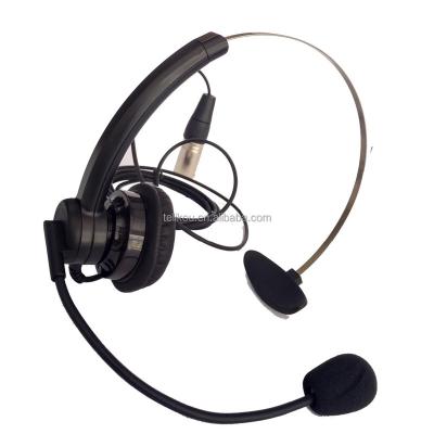 China TELIKOU NE-11 Super Light Single Ear Headset Homem Intercom Muff Dinâmico ou Electret Microfone Clearcom à venda