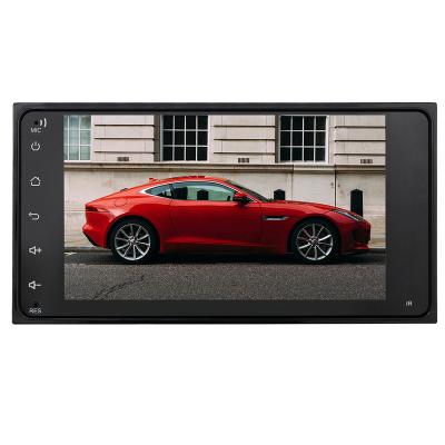 China DSP iPoster 7in Android 10 Touch Screen 2 Din Multimedia Player Car Audio Stereo With External Speaker Built-in RDS For Toyota for sale